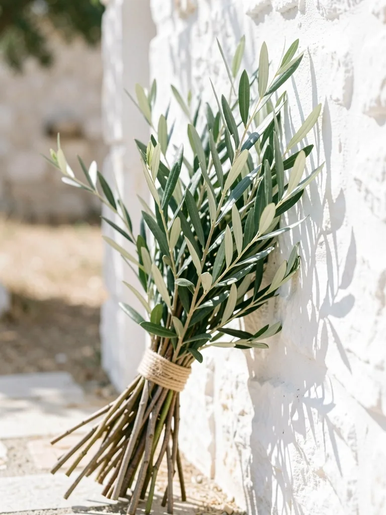 Ramas de olivo mediterráneo